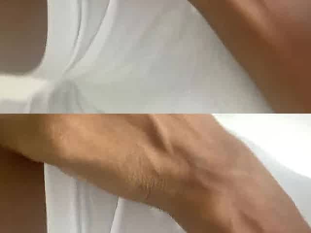 Constricted lycra cameltoe and worthwhile masturbation from my neighbour