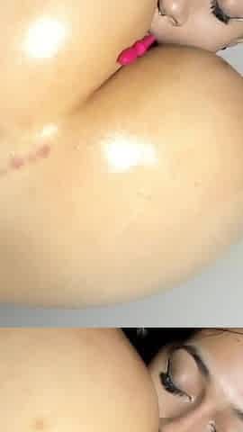 She Moans as Her Girlfriend Digs in Deep