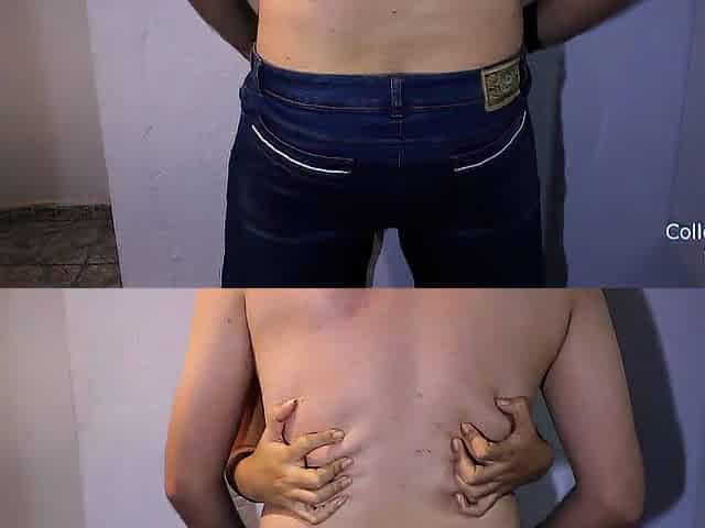 Grinding on leggings untill this guy cums in his panties