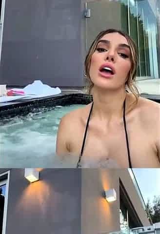 Lyna Perez Teases By The Pool