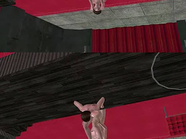 Ripped Guy Pounds Hung Buddy's Booty Bent Over Table CG Homo Anime