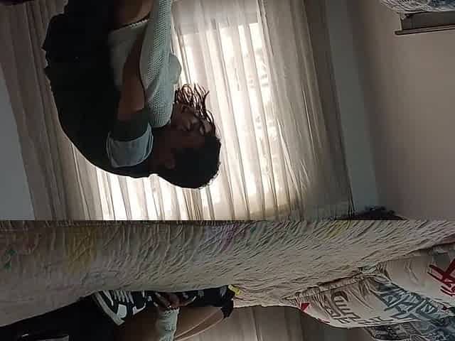 Maid Is Interrupted By Her Boss
