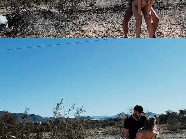 Blonde Amateur Fucked Hard Outdoors by a Big Cock
