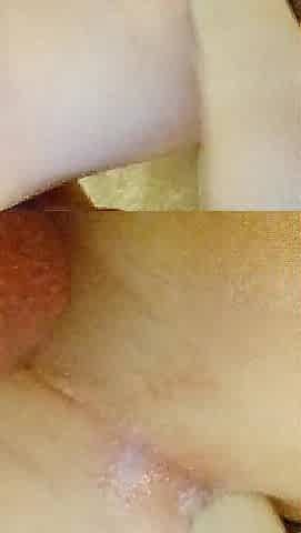 T-girl solo cream pie
