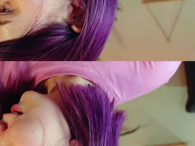 Brunette solo masturbation on webcam