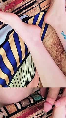 Feet and cock