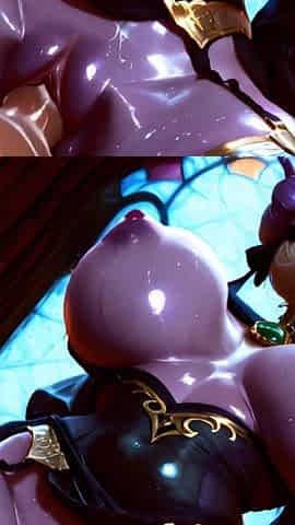 Dark Elf Priestess Worships in the Forbidden Temple - Blindfolded Fantasy, Big Ass, Big Tits, Blowjob, Doggystyle