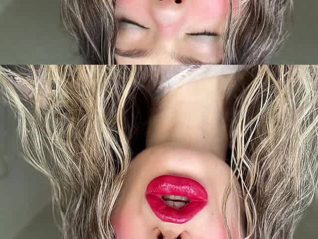 Sensual Red Kiss