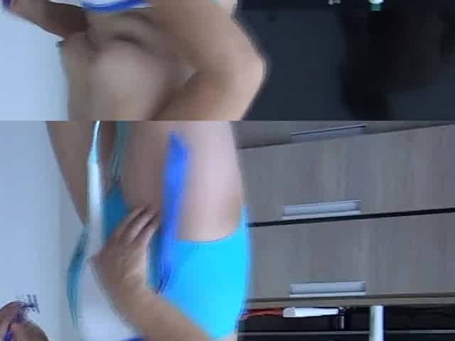 I shave my shaggy vagina on the beach, I expose myself and in advance of banging my brother-in-law, I masturb
