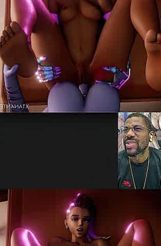 Sombra Getting Her Lalin girl Butt Gap Stretched Out By Transgender Widowmaker