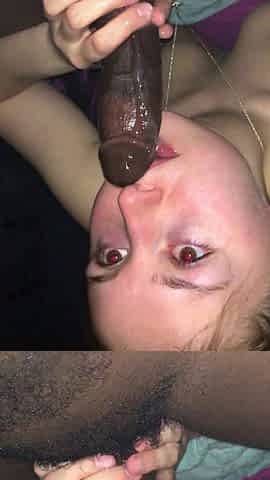 Hot blonde amateur girl nice blowjob on webcam
