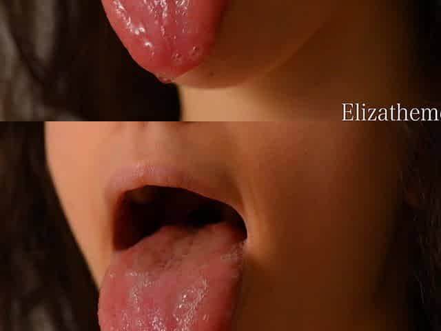 Tongue and Drool Closeup