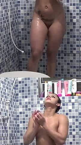 Beautiful Brunette in the Bath