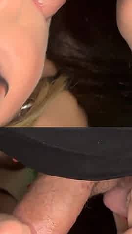 Hotwife Lexi Love & Genesis Fuck & Suck off Her Ex-boyfriend Until He Cums on Their Big Tits