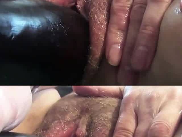 MILF Fucks Pussy with Eggplant
