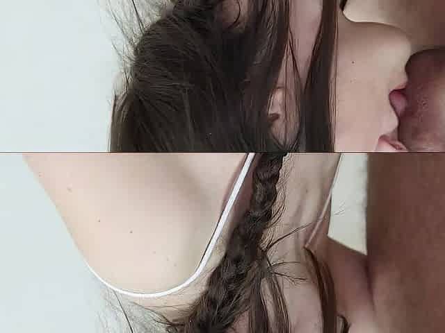 Sexy Brunette hair Knows How to Treat a Knob - Unfathomable Oral-job