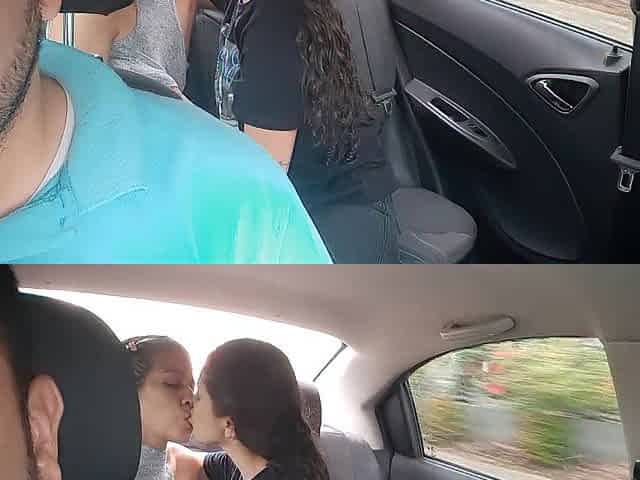 I kiss and touch my most good ally in the car on the way home
