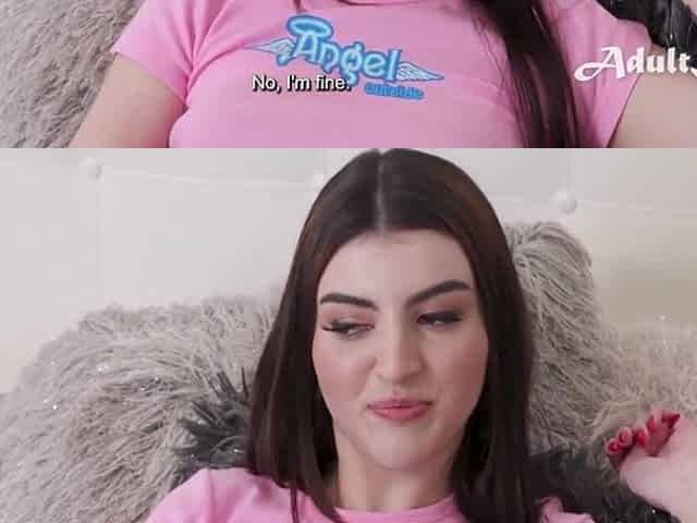 Small Brunette hair Teen Gets Coarse Anal from JEALOUS Stepdad