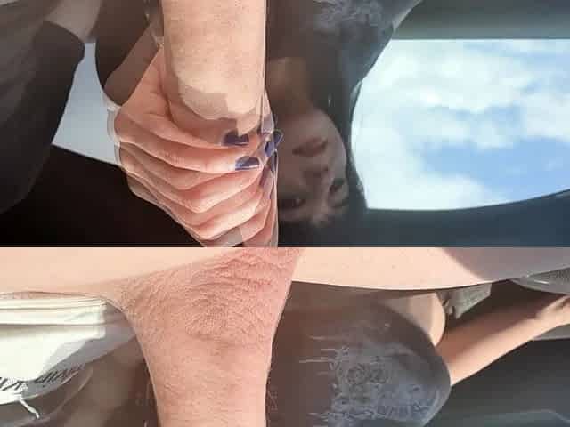 Amateur blowjob outdoor