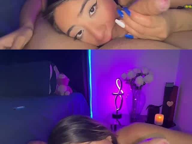 Sexy Girl In Tiny Bikini Deepthroat My Dick Smoking Cigarette