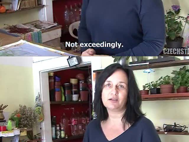 Mature Florist Takes Dick For Money