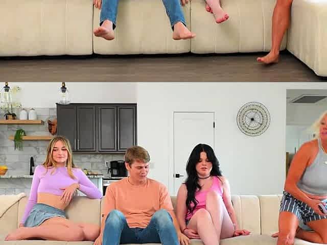 Stepbro I will show your girlfriend show to suck cock