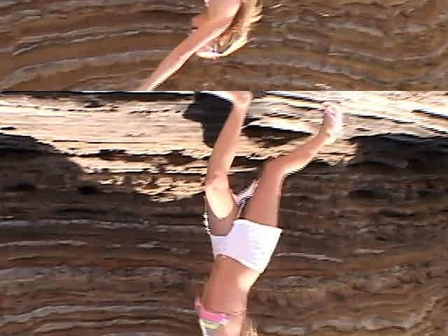 Little Summer enjoys a lesbo beach date