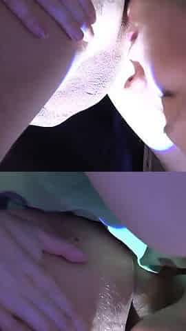 Milf Amy take all from the glory hole.