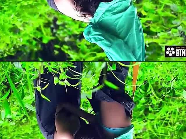 Indian couple captivates with daring outdoor passion in thrilling mountain play