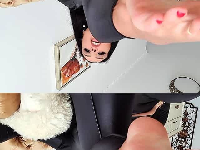 Exotic brunette hardcore foot fetish fuck