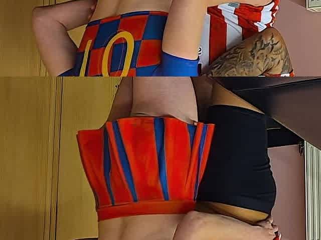 Cheerleader unfathomable mouths footballer