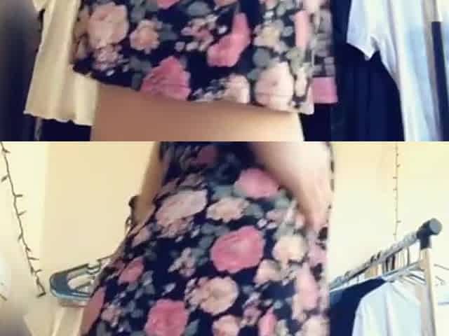 Large booty in a little suit