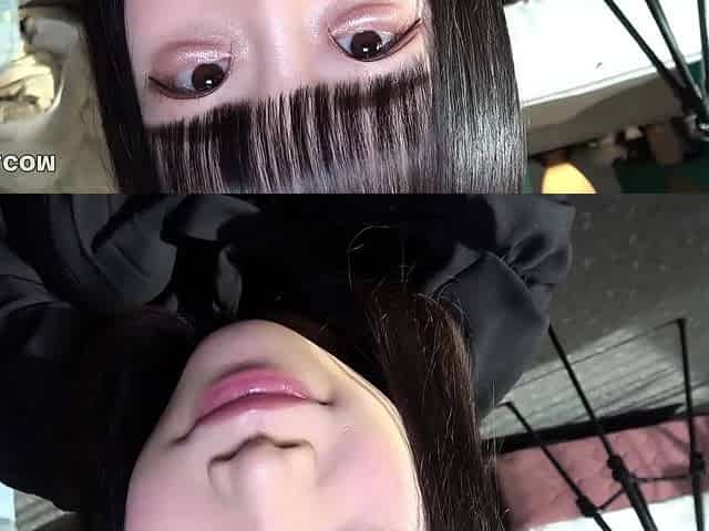 Japanese teen blowjob with creamy mustache