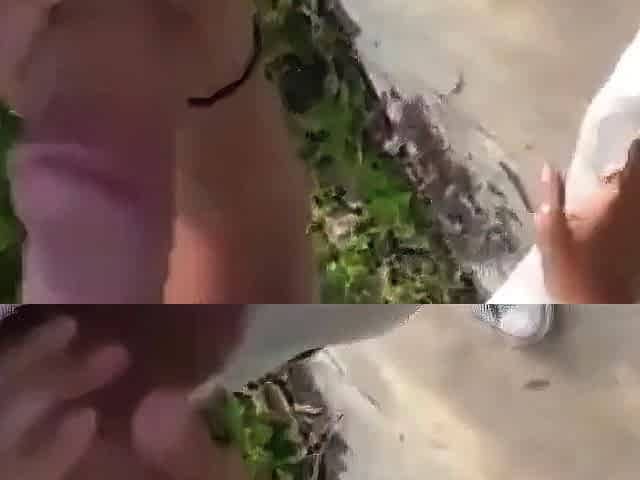 Outdoor Amateur Facial on Bike Trail