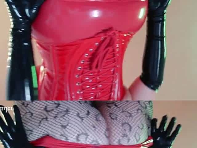 Large booty in ebony lace hose