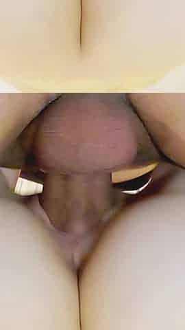 Blonde Young Girl Riding Cock - Tight Pussy Stretched and Creampied