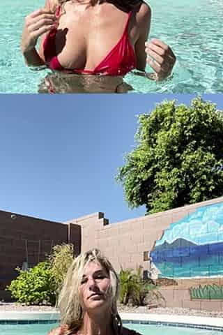 Big Boobed Blonde Masturbates With A Dildo In The Bathroom