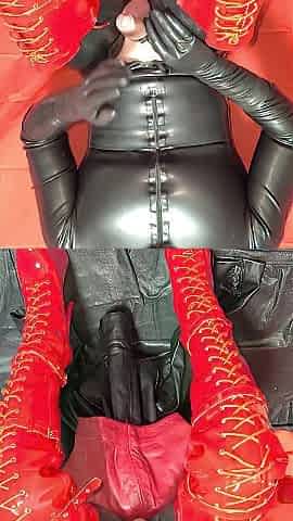 masturbation in latex