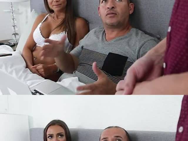 Dad doesn't mind is his new wife shows adult son how to fuck girls
