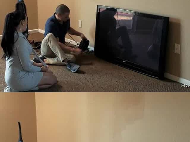Large booty Latin chick cheats on her spouse with the satellite TV tech.