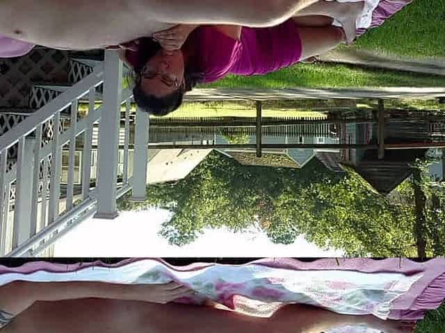 Passionate outdoor sex with orgasming amateur MILF