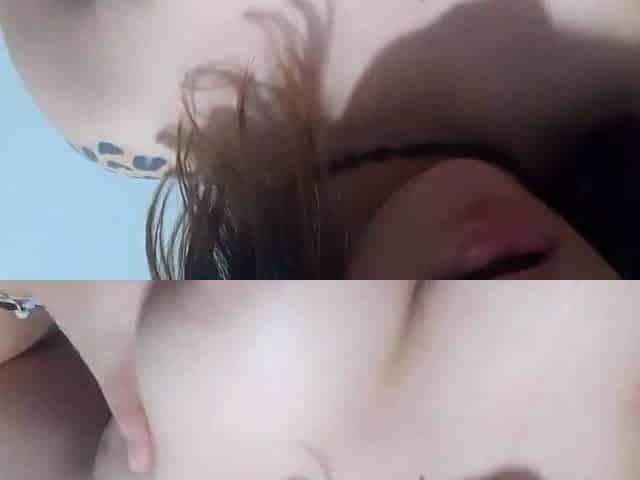 Playing with My Pink Titties - Lesbian Cam Show