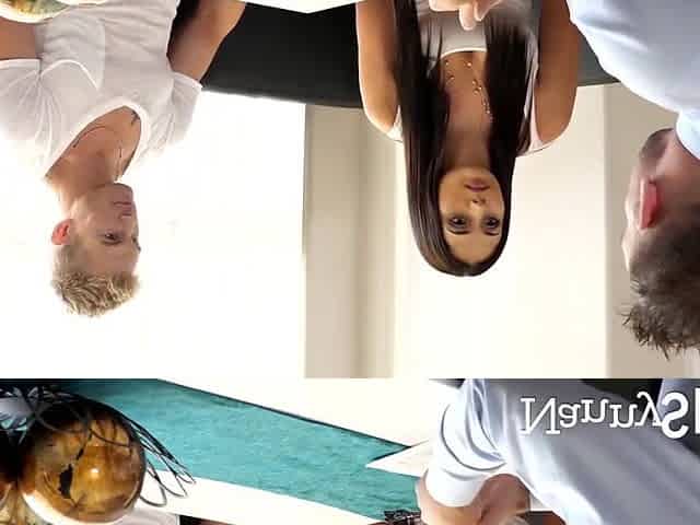 Ariana Marie - Stepdaddy Douchebag Makes Stepson Watch Him Fucking His New Nanny