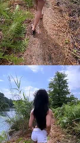 Zuzu Sweet seducing you in the nature