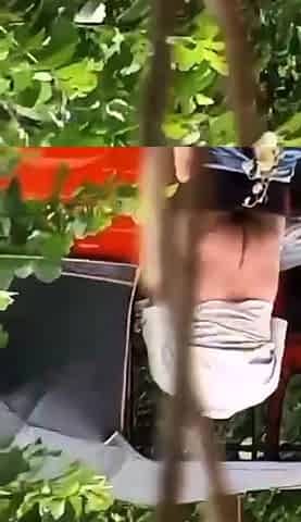 Mexican girl gets Creampie in golf cart