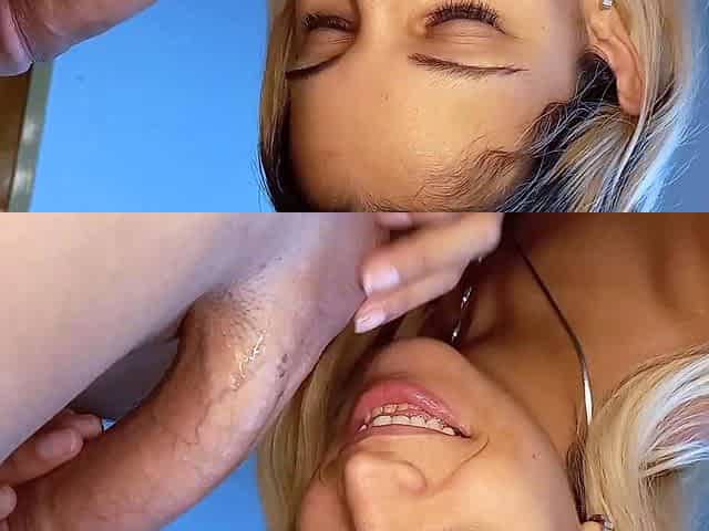 I give him an amazing blowjob, and he ends up fucking me