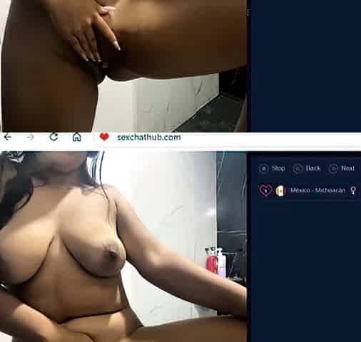 Latina Milf teasing on random chat