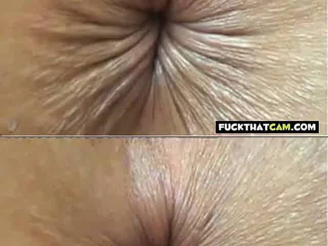 Winking Butthole Close-Up on Webcam