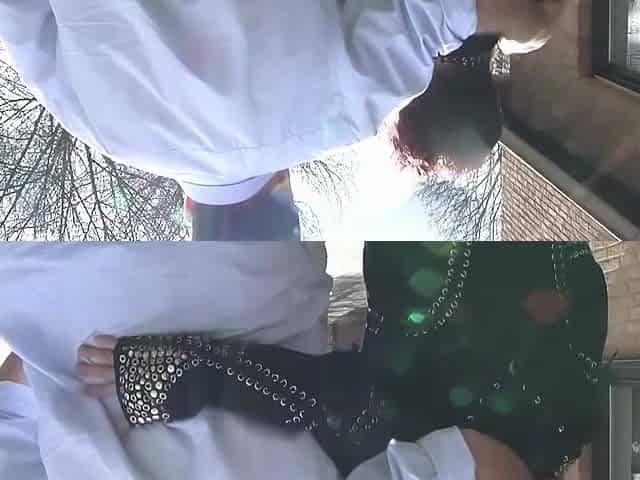 German mature housewife flirted and fucked on the street