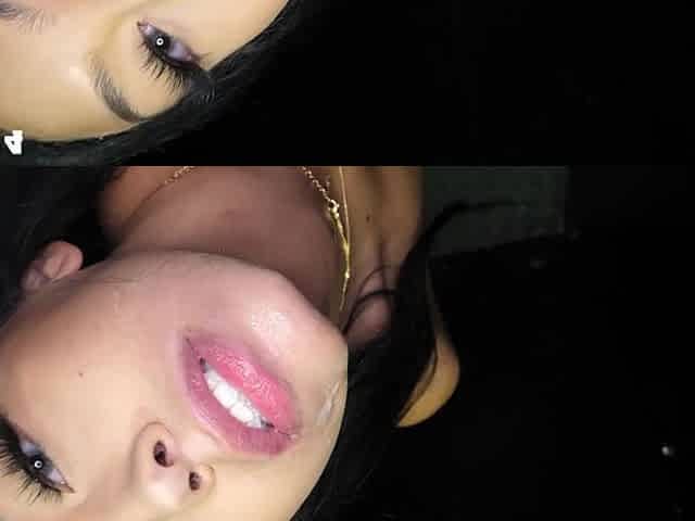 Hot girls Vivian Fox and Bianca Bangs in a compilation of cum swallowing
